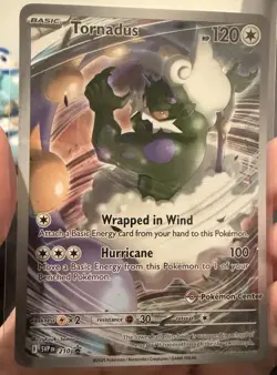 Pokemon Center Stamped Thundurus and Tornadus SV Promos 209 210 - Image 4