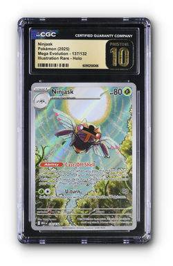 POKEMON Ninjask 137/132 Mega Evolution Holo - CGC PRISTINE 10 - Image 1