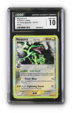 POKEMON Rayquaza (Delta Species) 13/113 Delta Species Holo - CGC 10 - Image 1