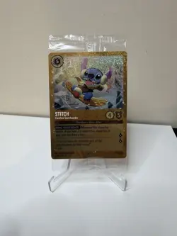 Disney Lorcana Winterspell 42/P3 Stitch Carefree Snowboarder Promo Sealed - Image 1