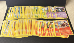 Lot of 189 non-holo Pokemon Cards + Tin (No energy or trainer cards) - Image 4