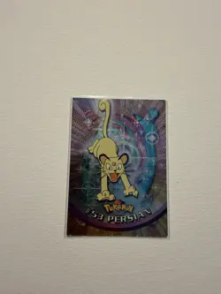 Persian #53 Foil- Pokemon Topps TV Animation Card (Black Label) - Image 1