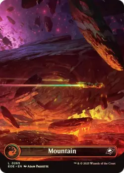 Foil Mountain #265 (Borderless) [Edge of Eternities] MTG - Image 1