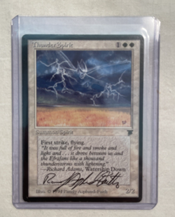 Thunder Spirit Legends ARTIST SIGNED Randy Asplund-Faith MTG Magic the Gathering - Image 1