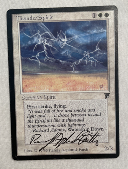 Thunder Spirit Legends ARTIST SIGNED Randy Asplund-Faith MTG Magic the Gathering - Image 2