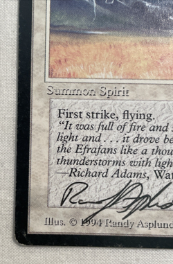Thunder Spirit Legends ARTIST SIGNED Randy Asplund-Faith MTG Magic the Gathering - Image 5