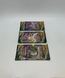 Pokemon TCG Sword & Shield Evolving Skies Factory Sealed Booster Pack Lot Of 3 - Image 4