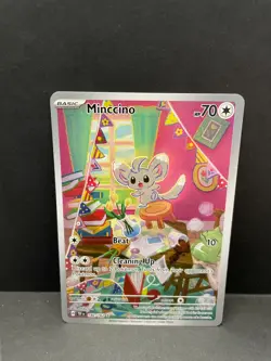Pokemon TCG Minccino 182/162 Illustration Rare Temporal Forces NM/M - Image 1