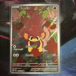 Pokemon TCG Illustration Rare Pansear NM White Flare Card 099/086 - Image 1