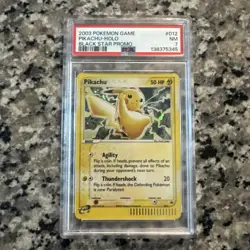 Pokemon Pikachu Holo Black Star Promo #12 PSA 7 - Image 3