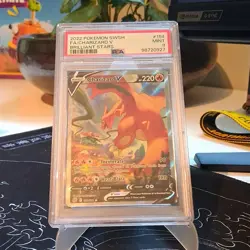 PSA 9 - 2022 Pokemon Charizard V Full Alt Art 154/172 Brilliant Stars Ultra Rare - Image 1