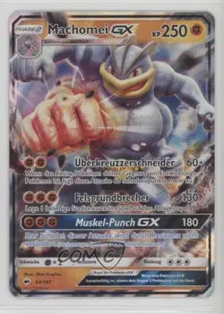 Machamp GX German Pokemon Sun & Moon Burning Shadows #64 - Image 1