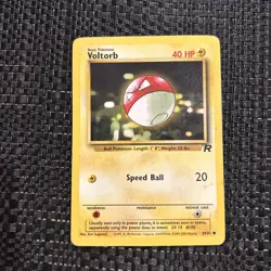 Pokemon TCG Voltorb Team Rocket 69 Regular Unlimited Common - Image 1