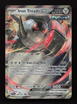 Iron Treads ex 066/091 Double Rare Paldean Fates Pokemon Near Mint - Image 1
