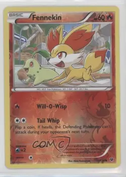 Fennekin Reverse Foil Pokemon XY Fates Collide #10 - Image 1