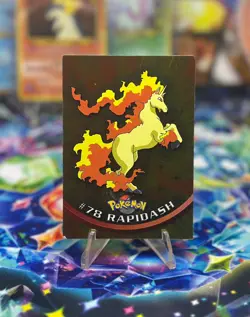 #78 Rapidash Topps 1999 Holo TV Series Blue Logo Pokemon - Image 1