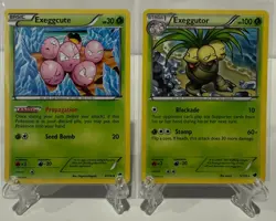 2013 Pokemon Exeggcute 4/116 & Exeggutor 5/116 Plasma Freeze Non-Holo LP - Image 1