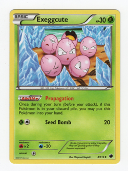 2013 Pokemon Exeggcute 4/116 & Exeggutor 5/116 Plasma Freeze Non-Holo LP - Image 2