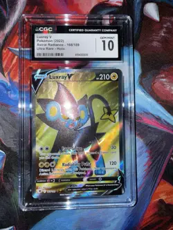 2022 Pokemon SWSH Astral Radiance Luxray V Ultra Rare #168/189 CGC 10 - Image 5