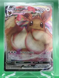 CRIMP ERROR SWSH087 Eevee VMAX Pokemon TCG Sword & Shield Promo Shining Fates - Image 2