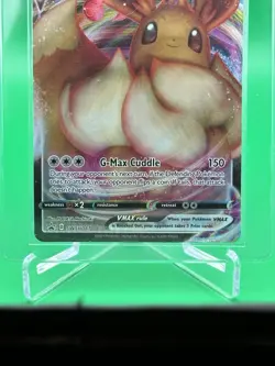 CRIMP ERROR SWSH087 Eevee VMAX Pokemon TCG Sword & Shield Promo Shining Fates - Image 3