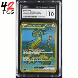 CGC Gem Mint 10 Miraidon ex 358/190 Pokemon Japanese Shiny Treasure ex sv4a - Image 1