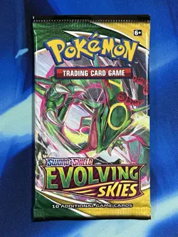 Pokemon 2021 Sword & Shield Evolving Skies Booster Pack Rayquaza Nm M Umbreon - Image 1