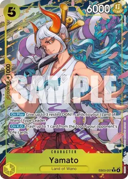 One Piece TCG | Yamato (Alternate Art) | EB03-057 | Extra Booster: One Piece ... - Image 1
