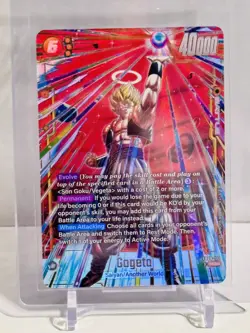Dragon Ball Super Card Game Gogeta FB09/122SCR Alt Art Super Rare Fusion World - Image 1