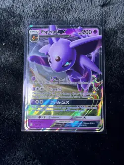 Pokemon Espeon GX TCG Holo Card 61/149 SM Base Set Ultra Rare - Image 1