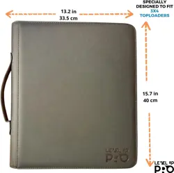 Trading Card Binder – PU Leather Toploader Binder with 288 Slots – 9 Pocket - Image 5