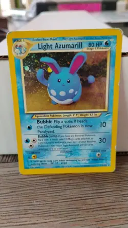LIGHT AZUMARILL Neo Destiny POKEMON Holo 2000 Trading Card 13/105 - Image 1