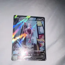 Pokemon TCG Mewtwo v Alt Art Full Art Holo Ultra Rare Card 072/078 Pokemon Go - Image 1