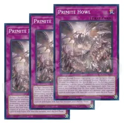 Yugioh - Primite Howl x 3 - ROTA - 1st Edition NM - Plus Free Holographic Card - Image 1