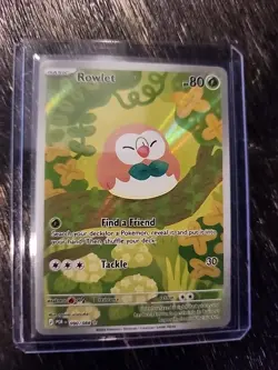 Mega Evolution: Perfect Order Rowlet 90/88 Illustration Rare Pokemon Card - NM - Image 1