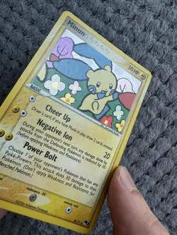 Minun 4/17 Pop Series 3 Holo Pokemon Card LP / MP - Image 3