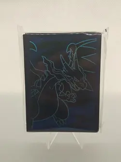Mega Charizard X Card Sleeves Sealed 65x Pokemon Phantasmal Flames ETB *NEW* - Image 1