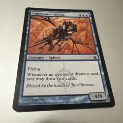 Consecrated Sphinx Mirrodin Besieged Regular Card, MTG Buy 3 Get 2 Free - Image 1