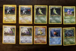 Vintage Pokemon Lot (59 Cards) Base Set Non Holo WOTC - Image 2