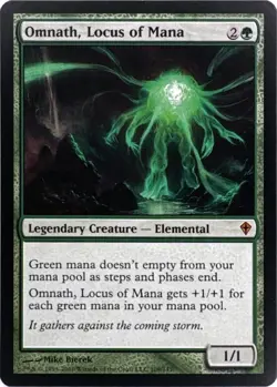 Omnath, Locus of Mana (# 109 ) - Worldwake - MTG Magic: The Gathering - LP - Image 1