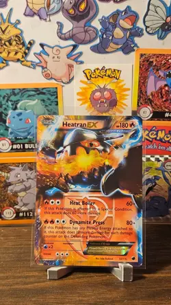 Heatran EX (Team Plasma) 13/116 Plasma Freeze Ultra Rare Pokemon Card - LP - Image 1