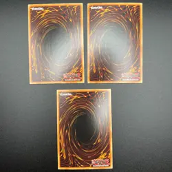 YuGiOh 3x Playset Vice Dragon GLD3-EN002 Gold Rare Limited Edition - Image 2