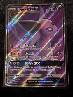 Espeon GX (Full Art) 140/149 Sun & Moon Base Set Holo Ultra Rare Pokemon TCG - Image 1