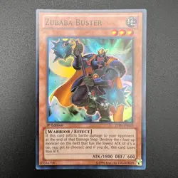 YuGiOh Zubaba Buster ZTIN-EN020 Super Rare 1st Edition NM - Image 1
