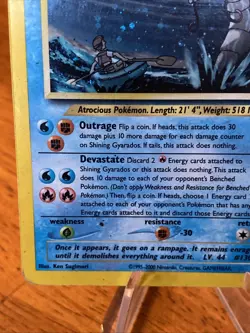 Pokemon Shining Gyarados 65/64 Neo Revelation Holo - Image 5