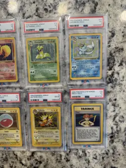 17 Vintage Pokemon PSA Graded Holo Lot (Near Complete Jungle Set) - Image 2