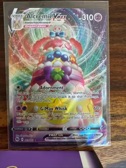 Alcremie VMAX 023/073 Holo VMAX Rare Champion's Path Pokemon Holo Near Mint - Image 1
