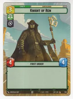 Star Wars Unlimited LotF Hyperspace Card LOF348 Knight Of Ren - Image 1