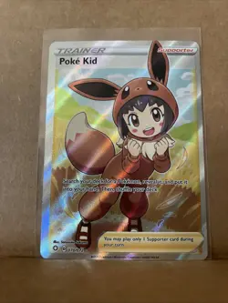 Pokemon TCG Shining Fates Poke Kid Full Art Ultra Rare Card 070/072 (A1) - Image 3