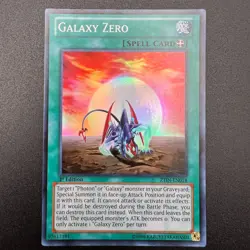 YuGiOh Galaxy Zero ZTIN-EN018 Super Rare 1st Edition NM - Image 1